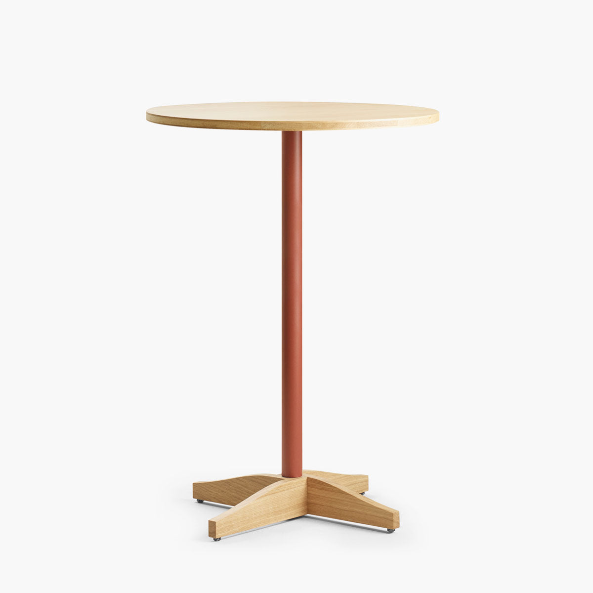 Table bistrot ronde en bois massif – H 108 cm