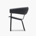 Fauteuil lounge en bois massif et métal